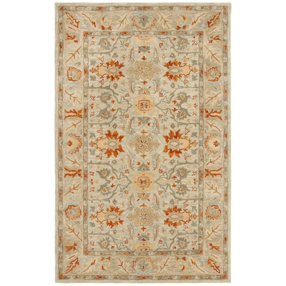 SAFAVIEH Antiquity Aloysius Oriental Wool Area Rug, Beige/Multi, 5' x 8'