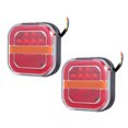 thumbnail image 3 of Miangastore 2pcs Square Led Trailer Light: Waterproof Stop Turn Tail Lighting - Brake Running Lamp for Trailers Boat Camper Truck Marine RV, 3 of 8