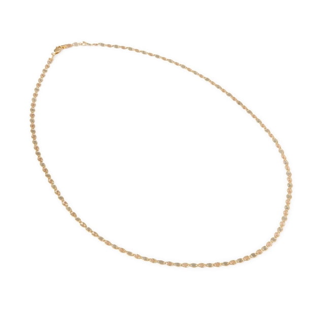 Cadena Collar Ametrinaa Valentina Estrella 4mm Unisex 60cm Oro Italiano 10k
