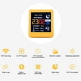thumbnail image 4 of "Smart WiFi Weather Station Clock - Animated Dual-City Forecast, GIF Display & Bitcoin Tracker, USB-C Powered Desktop Gadget (Yellow)", 4 of 5