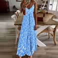 thumbnail image 1 of TaTaai Ladies Trendy Print Round Neck Sleeveless Long Dress Ankle Length Soft Comfy Breathable Casual Daily Dating Vacation Outfits Gift, 1 of 5
