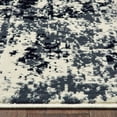 thumbnail image 3 of Ox Bay Aura 5'2" x 7'2" White/Black Abstract Performance Adult Indoor Area Rug, 3 of 9