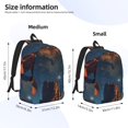 thumbnail image 2 of Honeii Cowboy Boots Under Starry Sky Print Canvas Backpack for School & Outdoor,Laptop Excursion Backpack,Notebook School Bookbag For Men Women,for Work, Travel, and Everyday Use-Medium, 2 of 5
