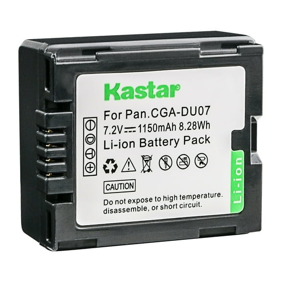 Kastar Battery (1-Pack) Replacement for Panasonic CGA-DU06 CGA-DU07 CGA-DU14 CGA-DU21 VW-VBD070 VBD140 VBD210 and PV-GS31 PV-GS33PV-GS34 PV-GS35 PV-GS39 PV-GS400 PV-GS500 PV-GS50 PV-GS50S PV-GS55