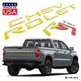 thumbnail image 2 of BDTrims Tailgate 3D Domed Raised Letters Compatible with 2019-2024 Silverado Models (Yellow), 2 of 2