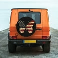 thumbnail image 6 of Sikiie Patriotic USA Butterfly Art PVC Leather Spare Tire Wheel Cover Spare Tire Cover, for Car Truck SUV Camper Trailer Universal Fit(14-17in)-17 inch, 6 of 6