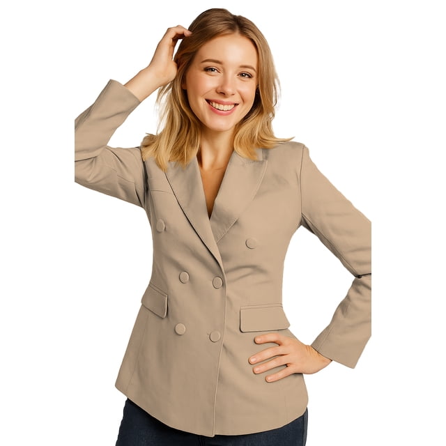Saco elegante de Mujer Versatil Champange Chica