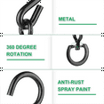 thumbnail image 6 of 4 Pcs Swivel Plant Hanger Pots Hooks Heavy Duty Hanging Hook 360 Degrees Metal for Indoor and Outdoor, 6 of 6