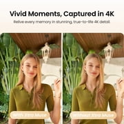 Xtra Muse, Vlogging Camera with 1'' CMOS and 4K/120fps Videos, Pocket Camera with 3-Axis Gimbal Stabilizer