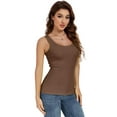 thumbnail image 6 of XDIAHBPL Camisole Tops For Women Summer Sleeveless Neck Ribbed Workout Slim Basic Tee Shirts Tank Tops, 6 of 6