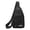 Black, variant on Chest Bag for Men, Hands-Free Running Fanny Pack, Lightweight Sports Waist Pack with Multiple Pockets, Water-Resistant Crossbody Bag for Travel Hiking