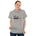 thumbnail image 5 of Romantic Geek Gamer Love Loading Cute Women's Graphic T Shirt Tees Brisco Brands S, 5 of 5