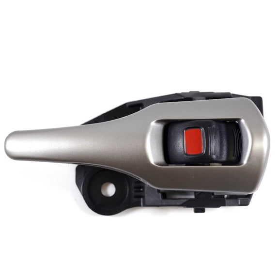 PT Auto Warehouse TO-2222AS-RH - Inner Interior Inside Door Handle, Black Knob with Silver Lever - Passenger Side Fits select: 2009-2013 TOYOTA COROLLA, 2009-2013 TOYOTA COROLLA MATRIX