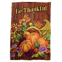 Harvest Blessing Fall Holiday Thanksgiving Decorative Garden Suede Flag 18 x 12.5 In