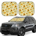 thumbnail image 1 of Balery Beautiful Countryside Sunflower Parasol para parabrisas de coche de 2 piezas | Parasol plegable para parabrisas delantero de coche para la mayoría de sedanes-Medium, 1 of 6