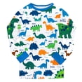 thumbnail image 7 of Xyant Boys Pajamas Planet Cotton Sleepwear Toddler Kids 2 Piece Long Sleeve Pajama Sets Toddler Boy Outfits (Blue,2-3 Years), 7 of 7