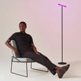 thumbnail image 6 of Brightech Sky Colors 69 in. Black App Controlled Color Changing Torchiere LED Floor Lamp, 6 of 8