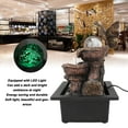 thumbnail image 4 of Tabletop Waterfall Fountain, Compact USB Pump Desktop Fountain Decor Quiet Adjustable  with LED Light for Living Room for Office, 4 of 7