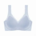 thumbnail image 4 of Razzly Women's Front Closure Floral Lace Bra Comfortable Support Underwire T Shirt Bralette Soft Wireless Everyday Wear Bra Comfortable,Bra Comfortable Sports Bras for Women Sports(Light Blue,46), 4 of 5