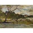 thumbnail image 2 of Reinhold Norstedt 24x18 Gold Ornate Framed and Double Matted Museum Art Print Titled - Motif from Drottningholm (1887), 2 of 4