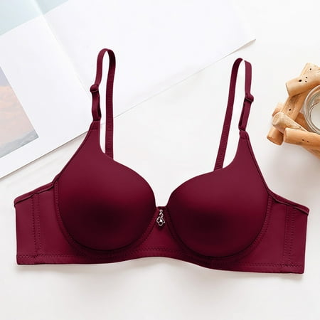 Pavied Push Up Bra Seamless Bras Women s Comfortable Strapless Non Slip Folding Traceless And Ring Summer New Bra Balconette Bras Minimizer Bra Purple 80