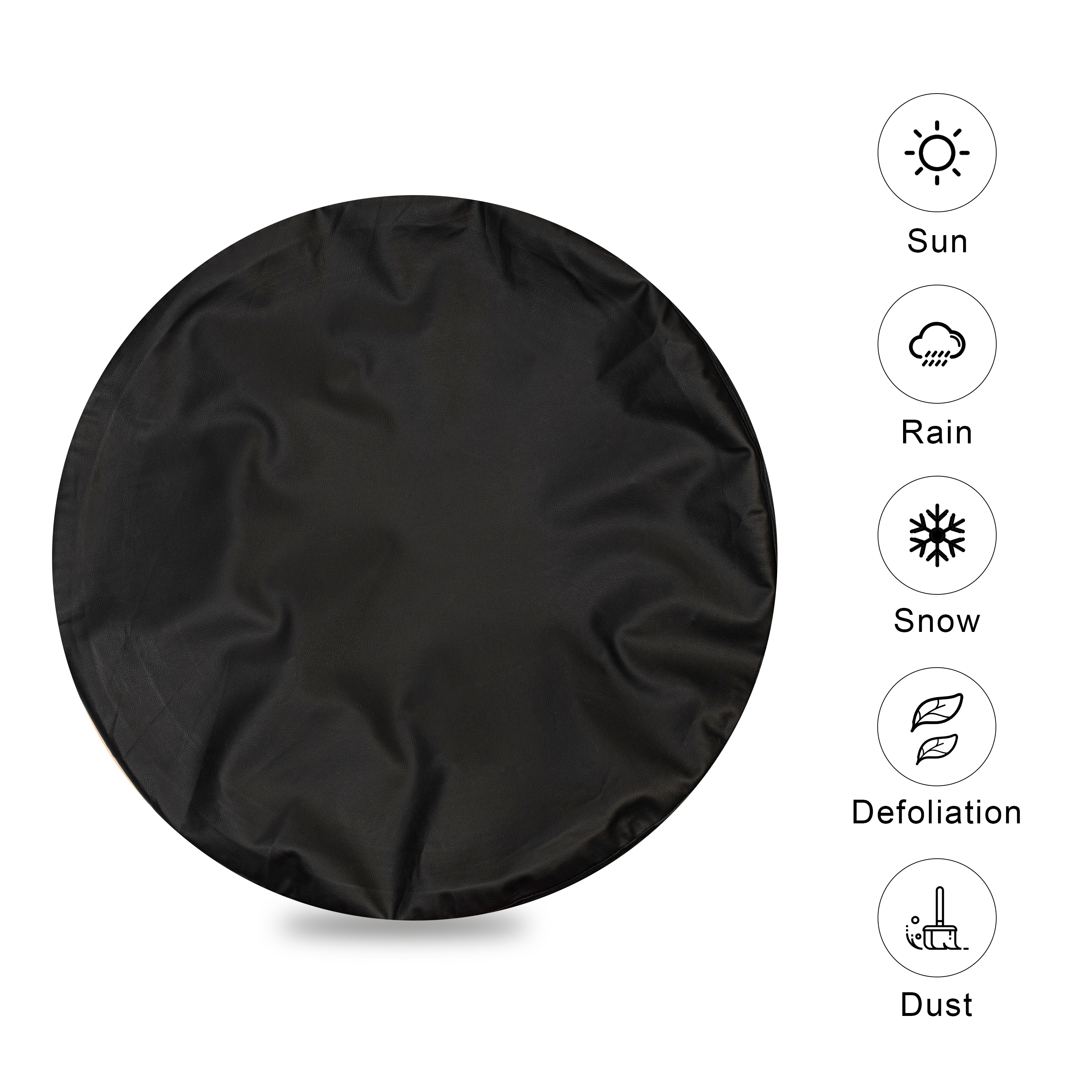 Moonet 27-29 inch Spare Tire Cover for Truck SUV Camper Trailer, Spare Tire  Wheel Cover Universal Fit RV JP FJ, PVC Thickening Leather Tire Cover 
