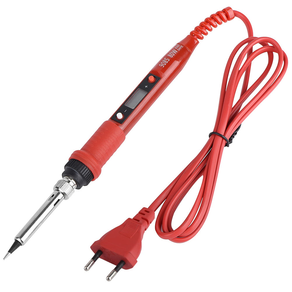 Wrth 80W Soldering Iron LCD Digital Electric Welding Tools Constant Temperature Black/Red