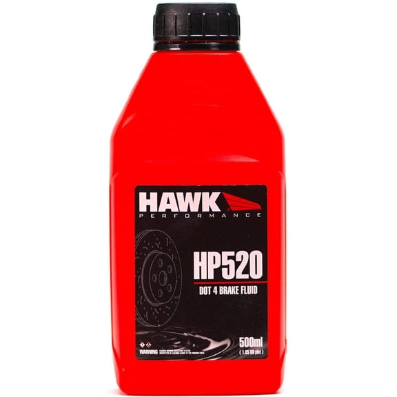 Hawk HP520 High-Performance Brake Fluid DOT 4 High Temp 500 degrees Faranheight