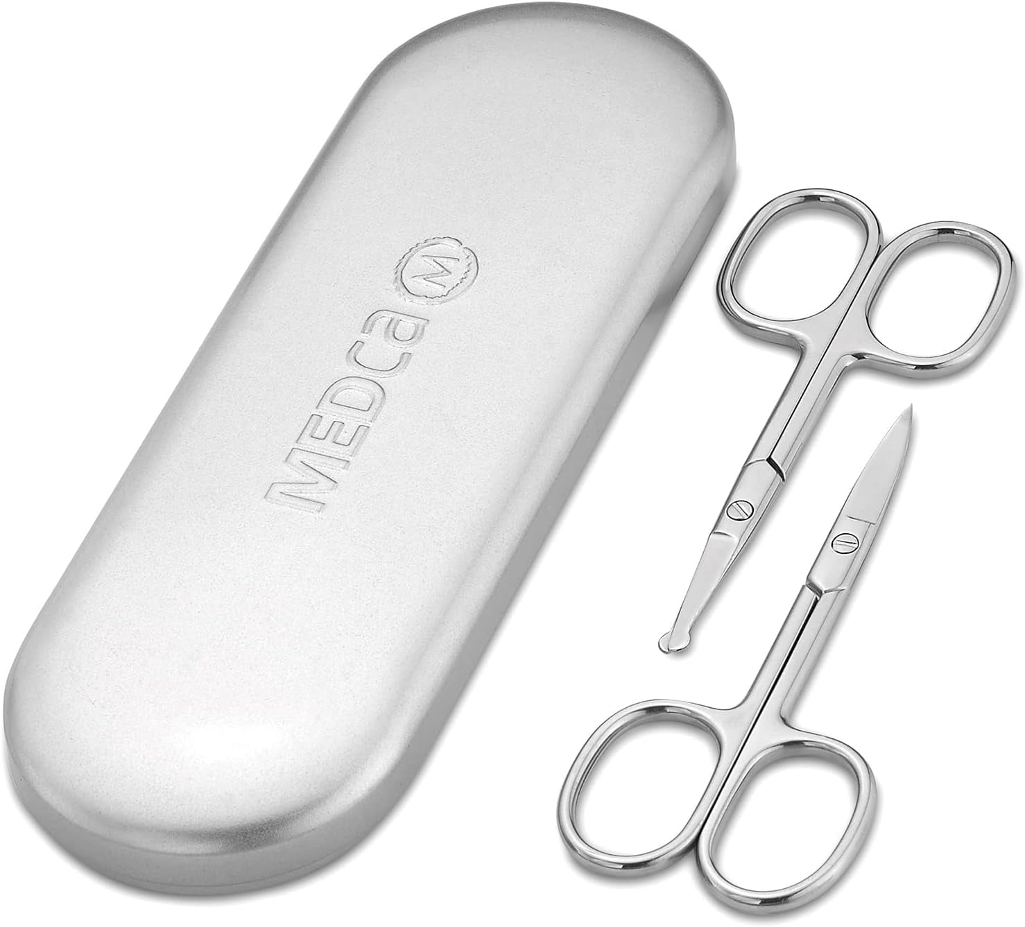 MEDca Stainless Steel Grooming Scissors for Unisex Eyebrow Scissor