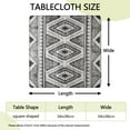 thumbnail image 2 of Vibrant Boho Pattern Tablecloth with Stretch Fit Design for 34 Inch Square Indoor Outdoor Table Protection, 2 of 6