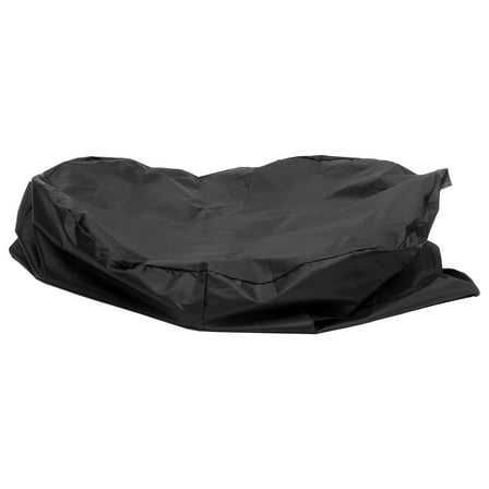 LULULION Durable Black Outdoor Bbq Grill Cover Weather Resistant Uv Protective Oxford Cloth Grill Hood