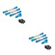 thumbnail image 4 of Vogacara Varilla de dirección de coche con Control remoto 1/12, modificación mejorada, conexión de brazo Servo, reparación, reemplazo de pieza, Azul 2piezas Vogacara CBP213190, 4 of 6