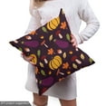 thumbnail image 5 of Ambesonne Autumn Fabric by the Yard Upholstery, Mushroom Seasonal Vegetable, 1 Yard, Dark Maroon Marigold, 5 of 5