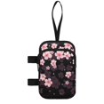 thumbnail image 2 of COEQINE Forearm Crutch Accesories Walking Stick Bag Cherry Blossom Black Elbow Crutch Pouch, Cane Attachment, with Multiple Pockets, Phone Holder, for Adults Women Men, 2 of 7