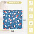 thumbnail image 2 of Dreamtimes Penguins Christmas Socks Baby Muslin Washcloths Face Towel, Snowflakes Burp Cloths Cotton Wipes 5 PCS Infant Wash Cloth for Newborn Boys Girls 12x12 inches, 2 of 7