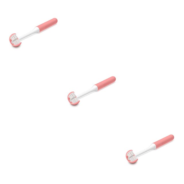 Minnieouse Cepillos de manuales de 3 lados Cepillos de envueltos para niños Herramientas de limpieza de salud Suministros para el Type1 NO1