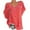 Watermelon Red, variant on Busydd Plus Size Womens Tops S-6XL Casual V Neck Lace Summer Tops for Women Fashion Solid Color Short Sleeve Spring Tops Comfy Breathable Oversized Dressy Tops Blouses