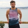 thumbnail image 6 of Lsque Boat Lighthouse Storm Waves Pattern Mens Tank Tops Muscle Athletic Quick Dry Sleeveless Workout Fitness T Shirts Beach Tank Top, Loose-fit Sleeveless Shirt for Men-X-Large, 6 of 7