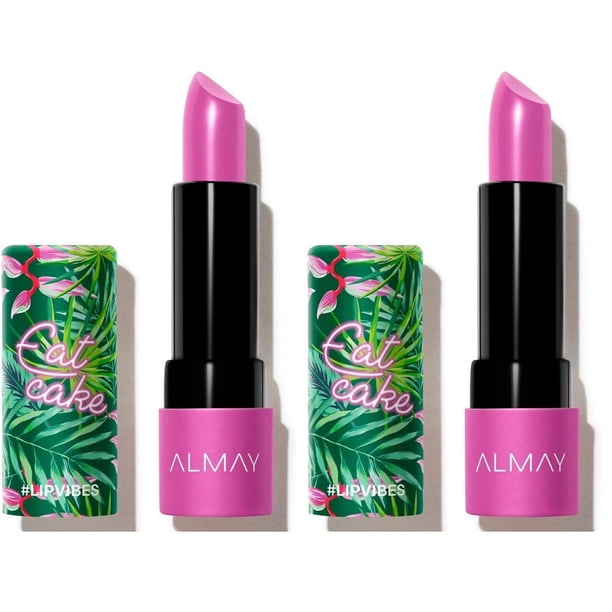 Lápiz labial Almay Lip Vibes Eat Cake, acabado mate, 4 ml (paquete de 2)