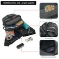 thumbnail image 3 of Mistaha Adjustable Motorcycle Leg Pouch Grey - Spacious, Waterproof, Reflective Design - Outdoor Waist Bag for Motorbike Riders - Breathable - Size 15*9*28cm - Polyester Fiber Material, 3 of 7
