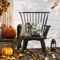 thumbnail image 5 of Mainstays 16" x 16" Reversible Decorative Outdoor Throw Pillow, Green Fall Leaf, 5 of 9