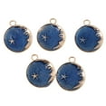 thumbnail image 4 of 5Pcs /Set DIY Findings Moon Drip Charm Necklace Bracelet Earrings Blue, 4 of 8