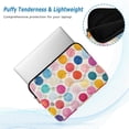 thumbnail image 2 of FORMRS 13"-13.3" Laptop Sleeve Protective Case Soft Carrying Quilted Computer Bag Cover, Colorful Circles, 2 of 7