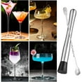 thumbnail image 7 of 2 Pcs Muddler for Cocktails,10 Inch Muddler and 8 Inch Bar Spoon,Stainless Cocktail Accessories for Drink - Create Delicious Mojitos and Other Fruit Based Drinks, 7 of 7
