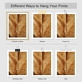 thumbnail image 2 of PixonSign Adhesive Canvas Print Wall Art Set - Golden Ears and Field, Trees, Leaves Posters - Set of 6 Vintage Retro Antique Mixed Media Country Cultural Art Wall Décor - 8"x10"x6, 2 of 5