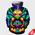 thumbnail image 3 of Nueva sudadera con capucha con diseño de calabaza de moda de Halloween con estampado 3D para hombres y mujeres, sudadera divertida de terror, sudaderas con capucha de hip hop, sudaderas con capucha ge, 3 of 5