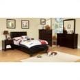 thumbnail image 3 of Furniture of America Ramone Lit Plateforme en Similicuir Espresso, 3 of 8