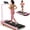 Pink, variant on ANCHEER Portable Folding Walking Pad 300lb, 7.5 MPH Under Desk Treadmill with Remote Control & LED Display,2 in 1 Walking Pad Treadmill for Home/Office/Exercise(White)