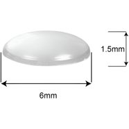 Small Clear Furniture Bumpers – 9.5mm X 3.8mm, 7200 Pack, Self-Adhesive Non-Scratch Pads