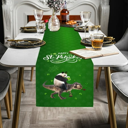 

Kitchen Utensils & Gadgets WMYBD Table Runner Tablecloth St. Patrick s Day Print 13 X 70 Inch For St. Patrick s Day Table Decorations